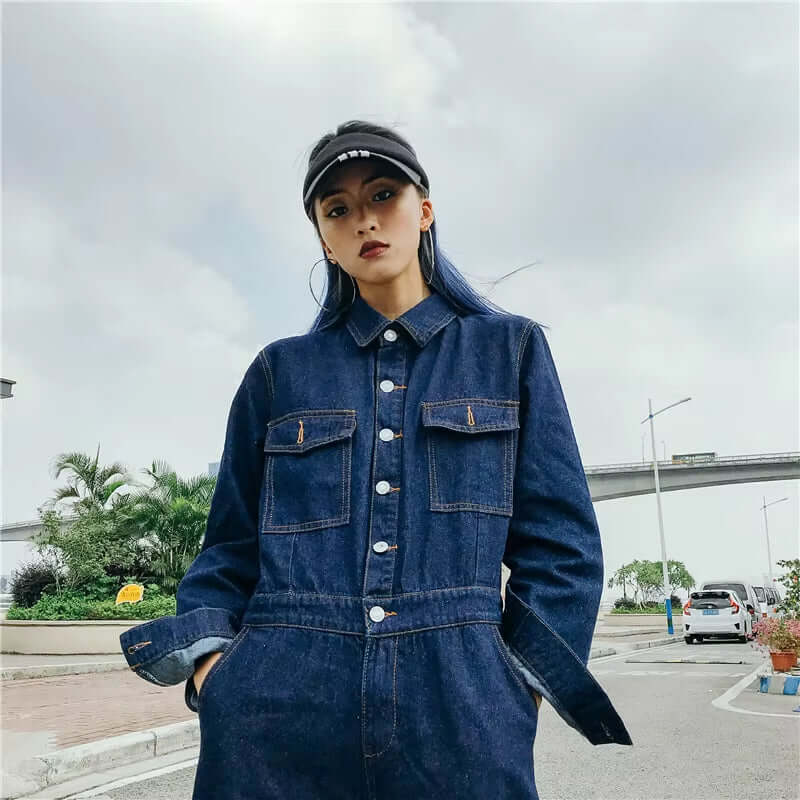 Denim Jeans Jumpsuit for Women