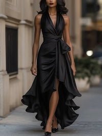 Women'S Halter Neck Maxi Dress