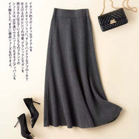 100 Pure Wool Skirt Women Autumn Winter