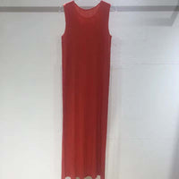 Japanese Style Pleated Sleeveless Dress
