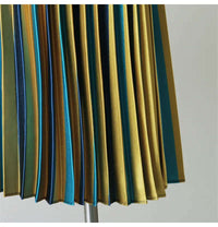 Blue Yellow Patchwork Shiny Saia Falda