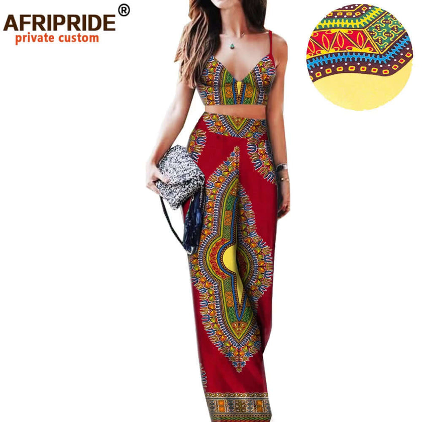 African print 2 piece set for women