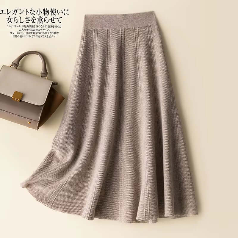 100 Pure Wool Skirt Women Autumn Winter