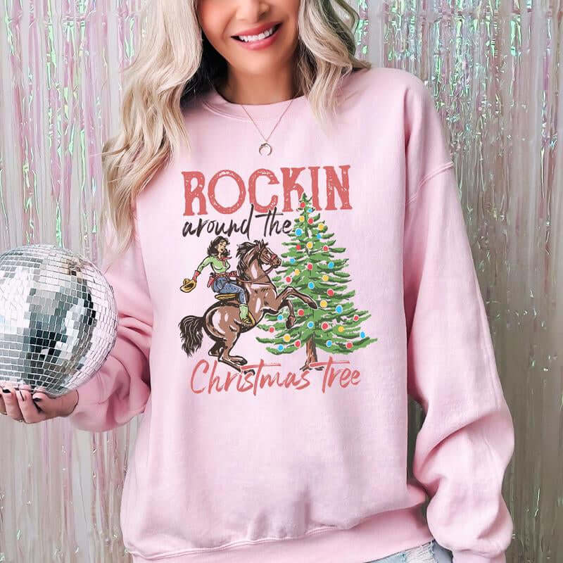 cowgirl Christmas sweatshirt