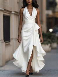 Women'S Halter Neck Maxi Dress