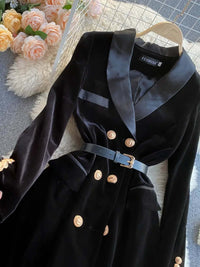 women's velvet blazer coat