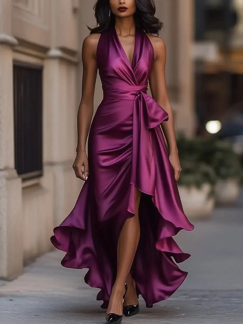 Women'S Halter Neck Maxi Dress